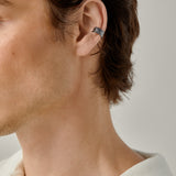 Hammered Ear Cuff in Black