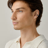 Hammered Ear Cuff in Black