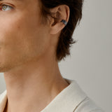 Hammered Ear Cuff in Black