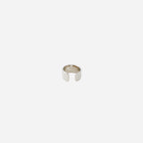 Hammered Ear Cuff in Silver