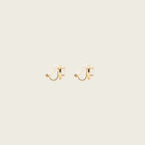 Harper Stud Clip On Earrings in Gold