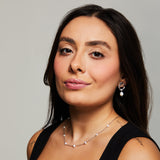 Elena Pearl Necklace in Silver