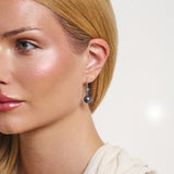 Julia Pearl Clip On Earrings in Silver