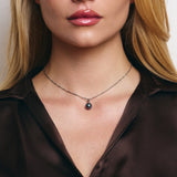 Julie Pearl Necklace in Silver