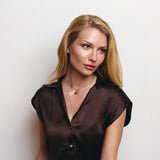 Julie Pearl Necklace in Silver