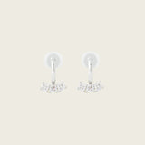 Juliette Clip On Earrings in Silver