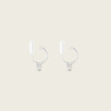 Juliette Clip On Earrings in Silver