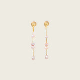 June Pearl Clip On Earrings in Gold