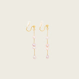 June Pearl Clip On Earrings in Gold