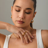 Trio Interlocked Ring in Gold