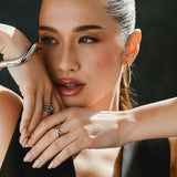 Trio Interlocked Ring in Silver
