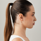Medium Thin Hoop Clip On Earrings in Gold