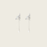 Magnolia Clip On Earrings in Silver