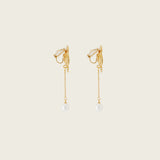 Magnolia Clip On Earrings in Gold