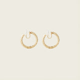 Medium Twist Hoop Clip On Earrings in Gold