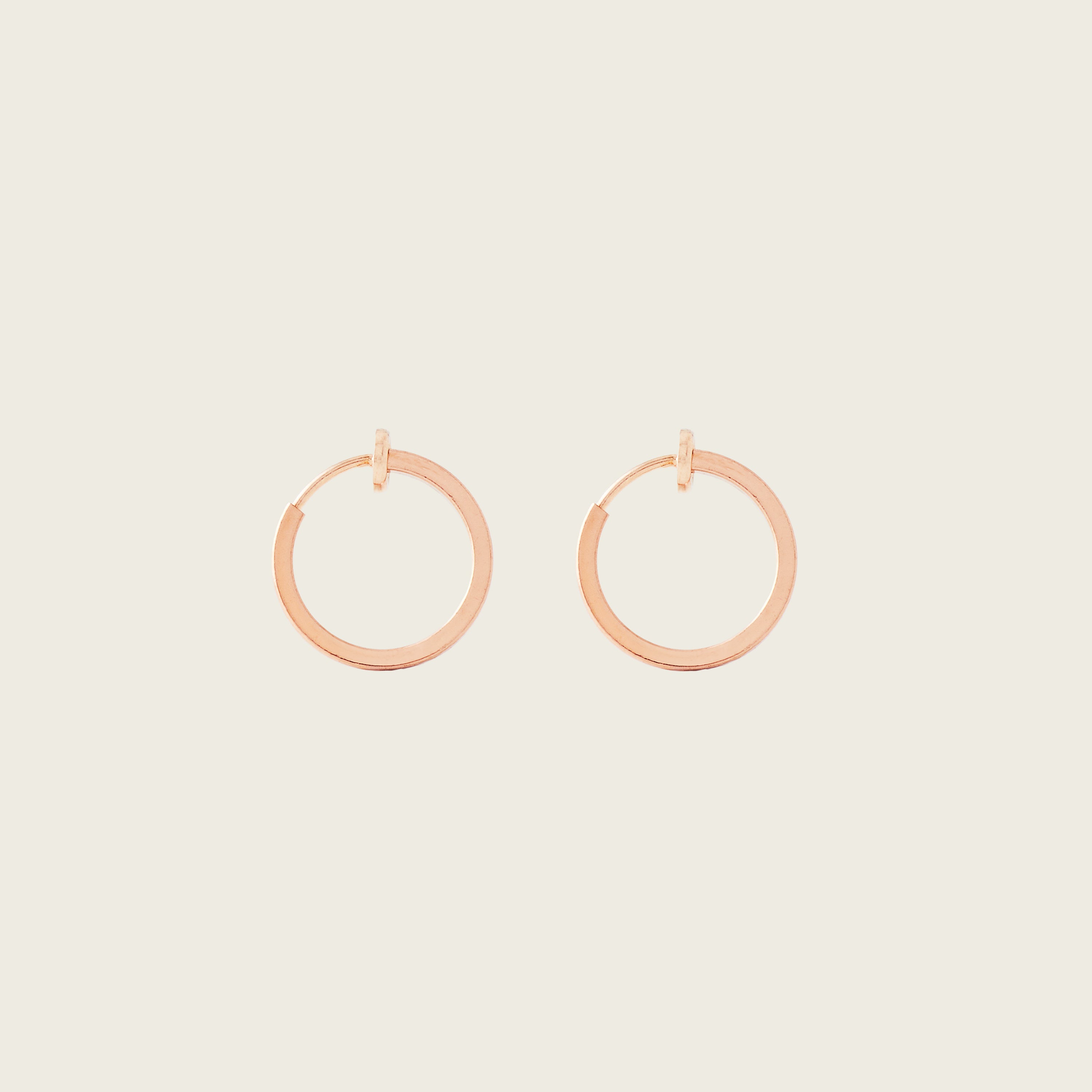 Mini Hoop Clip On Earrings