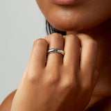 Moderna Band Ring in Silver