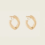 Noir Glam Clip On Earrings in Gold