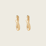 Noir Glam Clip On Earrings in Gold