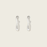 Noir Glam Clip On Earrings in Silver