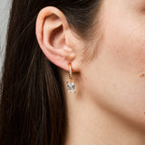 Nicole Clip On Earrings in Gold