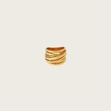 Organic Twist Ring in Gold