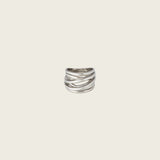 Organic Twist Ring in Silver
