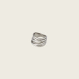 Organic Twist Ring in Silver