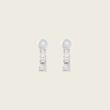 Olivia Clip On Earrings in Silver