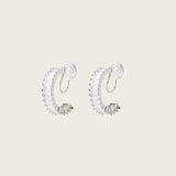Olivia Clip On Earrings in Silver