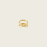 Organic Infinity Ring in Gold