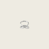 Organic Infinity Ring in Silver