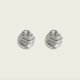Plume Clip On Earrings in Silver