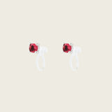 Mini Stud Clip On Earrings in Silver