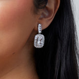Quinn Clip On Earrings in Silver