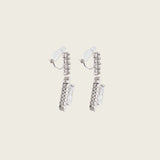 Quinn Clip On Earrings in Silver