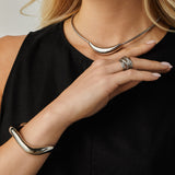 Organic Twist Ring in Silver