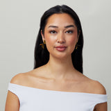 Ribbed Swirl Clip On Earrings in Gold