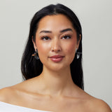 Ribbed Swirl Clip On Earrings in Silver