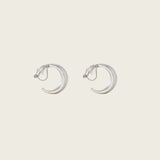 Auria Clip On Earrings in Silver