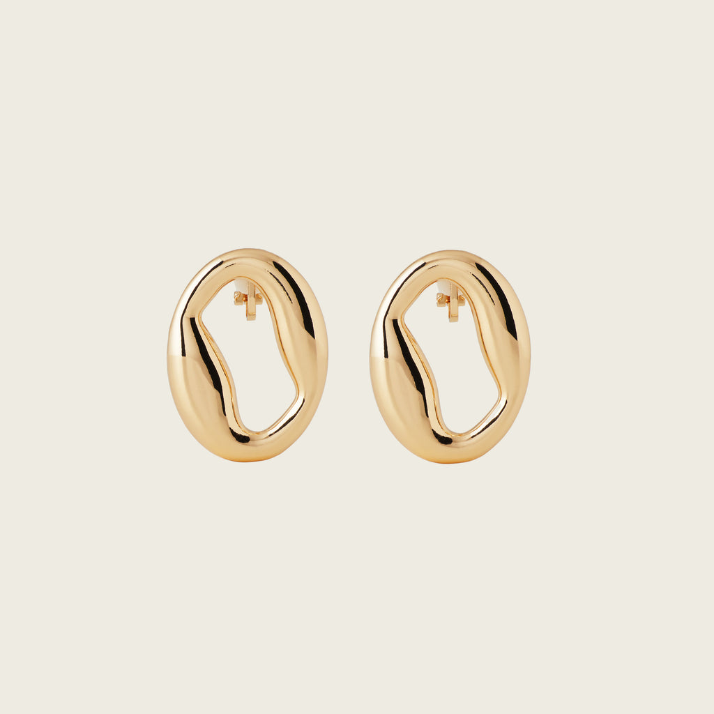 Styla Clip On Earrings in Gold