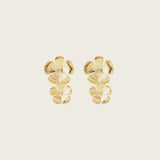 Saffron Clip On Earrings in Gold