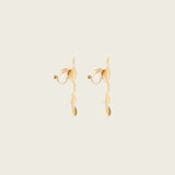 Saffron Clip On Earrings in Gold