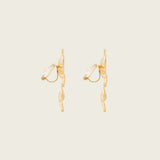 Saffron Clip On Earrings in Gold