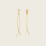 Scarlett Clip On Earrings in Gold