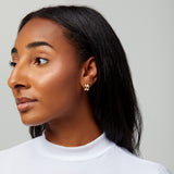 Semi Hoops Clip On Earrings in Gold