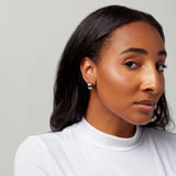 Semi Hoops Clip On Earrings in Silver