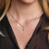 Serena Star Necklace in Silver