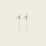 Magnolia Clip On Earrings in Silver