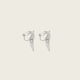 Sierra Clip On Earrings in Silver